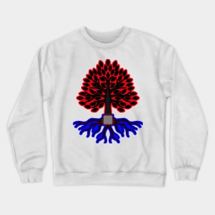 Mechanical Red Electronic Thunder Eating Tree Crewneck Sweatshirt